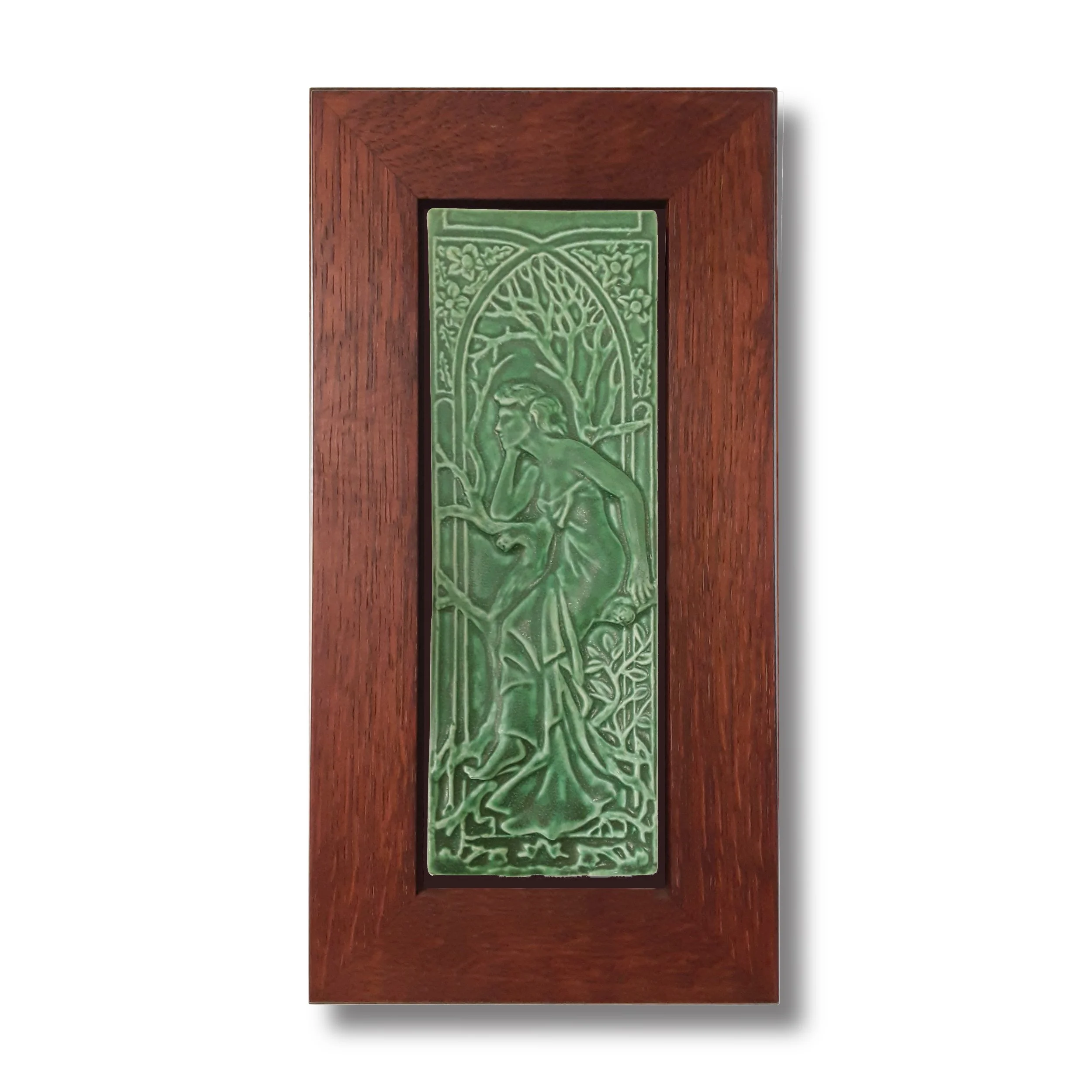 Evening Reverie Tile Framed — Whistling Frog Tile Company